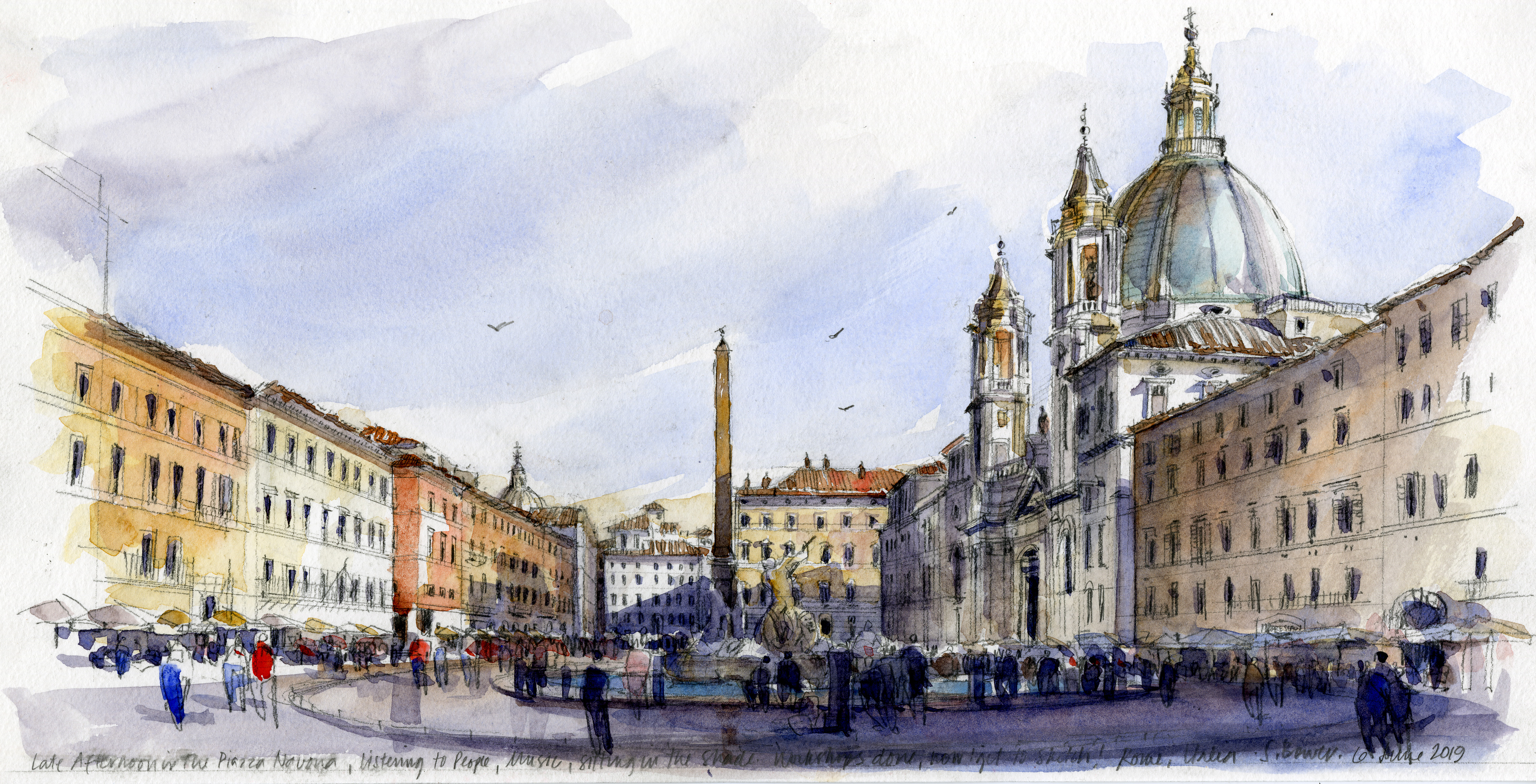 Sequential Drawings Rome Walking Rome – Drawing Perspectives